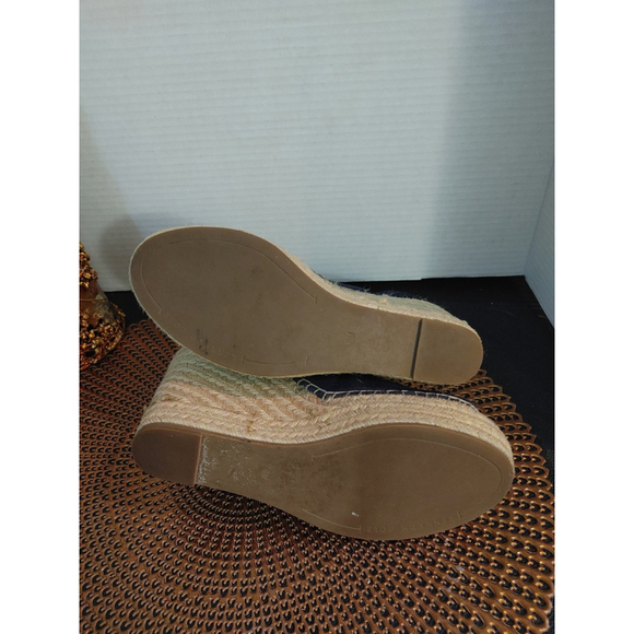 Kenneth Cole Olivia Blue Suede Espadrille Wedges Size 8M - Picture 5 of 6